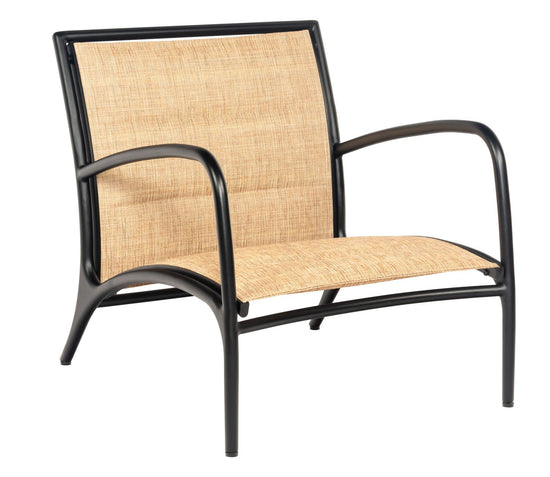 Woodard Orion Padded Sling Lounge Chair - Low Seat