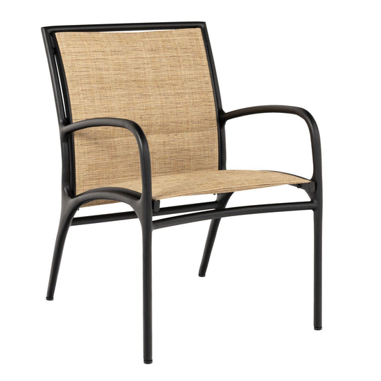 Woodard Orion Padded Sling Dining Armchair