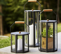 Cane-Line Lightlux Lantern with Teak Handle Small