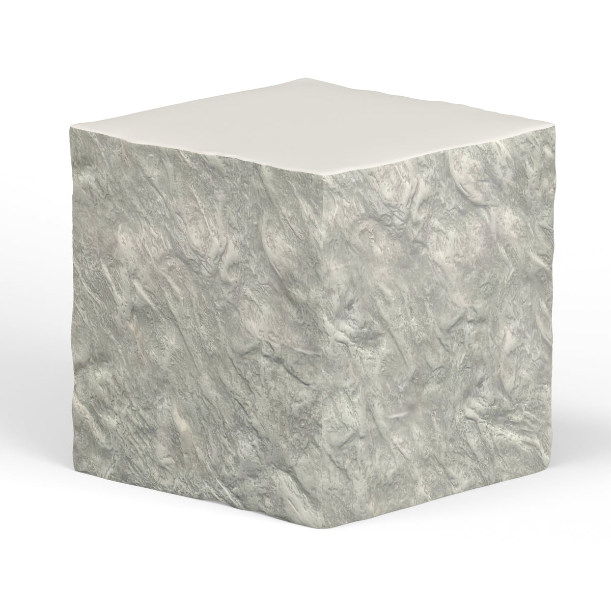 Sunset West Antique Stone End Table, Square / Round