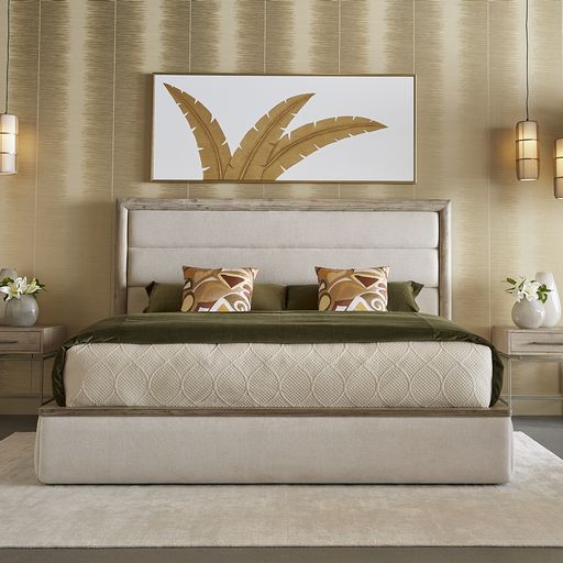 Sunpan Sherwood Bed King - Belfast Oatmeal