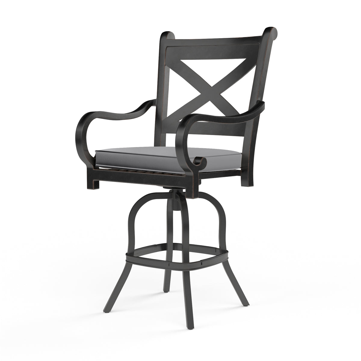 Sunset West Monterey Aluminum Barstool with Cushion