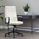 Sunpan Swanson Office Chair Polo Club Muslin-Bravo Cream / Polo Club Stone-Bravo Metal