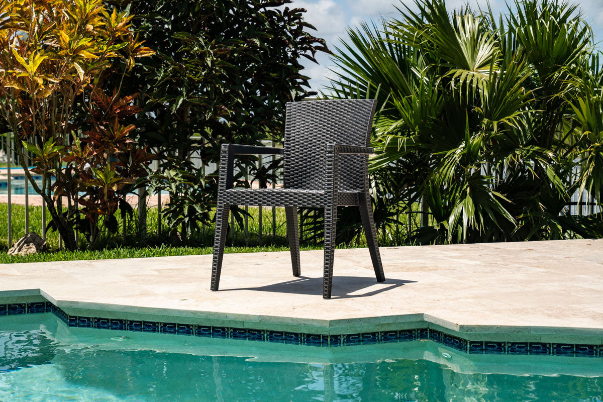 Rainbow Outdoor Alberta 7-Piece Dining Set-Brown
