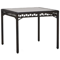 Woodard San Michele by Alexa Hampton Square Dining Table, Default Title, Saddleback, Wicker, Dining TablesOutdoor