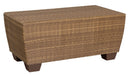 Woodard Saddleback Rectangular Coffee Table, Mocha, Saddleback, Wicker, Coffee TablesOutdoor