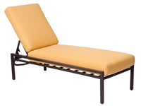 Woodard Salona Adjustable Chaise Lounge, Aged Teak, Beach Bum Creamsicle (Grade A), Grade A Fabric, Garden Chairs, Chaises, Salona, Aluminum, Chaise Lounge, Rectangular, Outdoor