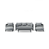 Anderson Teak SET-171 6-pc Coronado Aluminum Deep Seating Set
