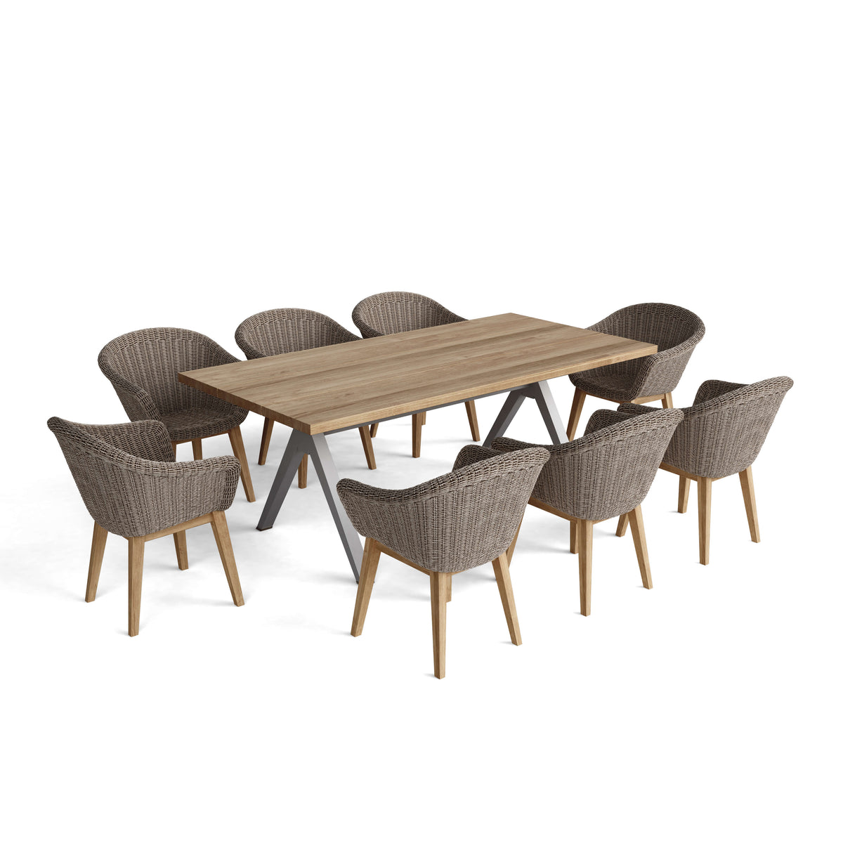 Anderson Teak 9-pc Alura Padua Dining Table Set