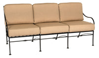 Woodard Sheffield Sofa, Aged Teak, No Cushion, Grade A Fabric, Garden Chairs, Sofa, Sheffield, Iron, Sofas, Rectangular, Outdoor