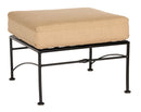 Woodard Sheffield Ottoman, Aged Teak, No Cushion, Grade A Fabric, Garden Chairs, Ottoman, Sheffield, Iron, Ottoman, Square, Outdoor