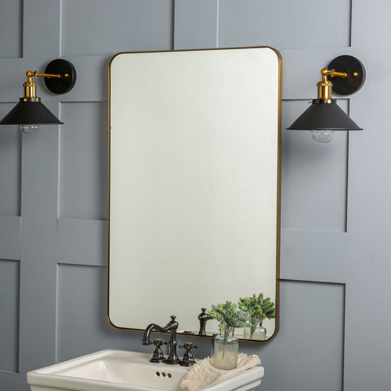 Cooper Classics Somerset Gold Metal Mirror