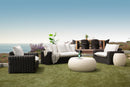 Sunset West Cabo Oversized Club Chair in Soothe Pearl with Flange Welt