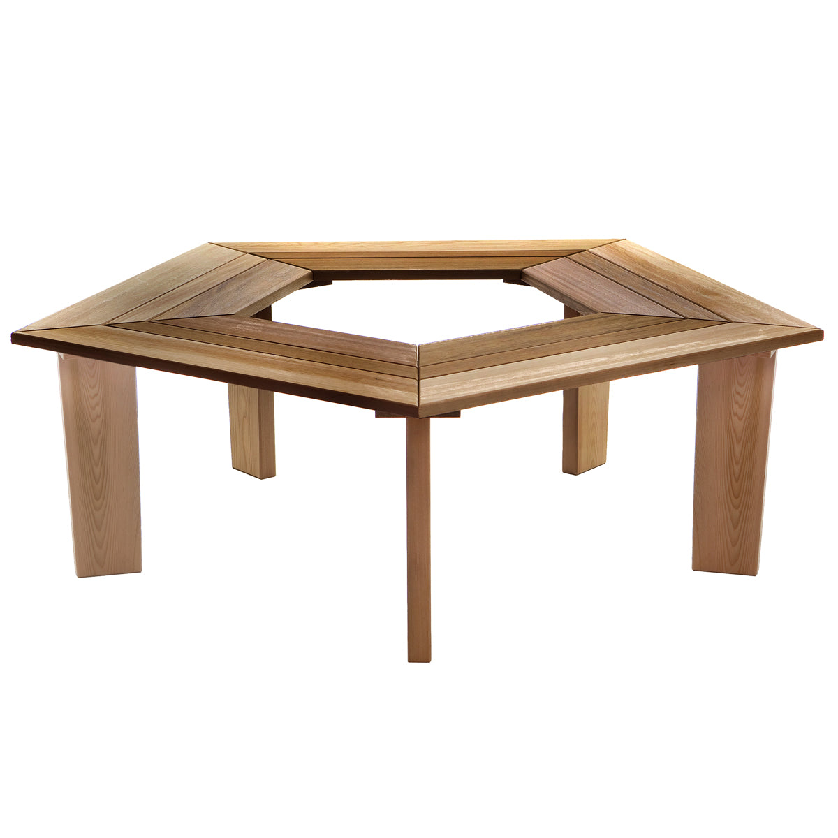 All Things Cedar 5-Sided Tree Bench