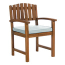 All Things Cedar 7-Piece Rectangle Dining Chair Set & Blue/Green/Red/White Cushion
