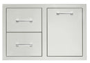 TrueFlame 33" 2-Drawer And Access Door Combo, Default Title, Stainless Steel, 