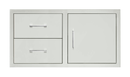 TrueFlame 42" 2-Drawer And Access Door Combo, Default Title, Stainless Steel, 