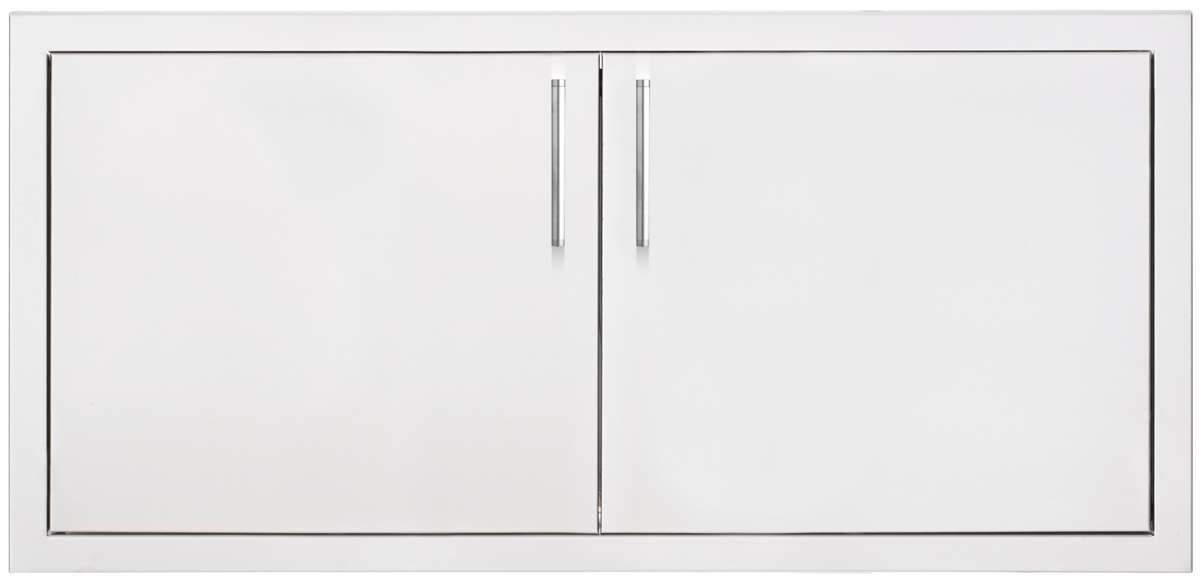 TrueFlame 36" 2-Drawer Dry Storage Pantry And Enclosed Cabinet Combo, Default Title, Stainless Steel, 