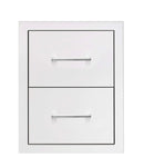 TrueFlame 17" Double Drawer Masonry Frame Return, Default Title, Stainless Steel, 