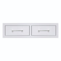TrueFlame 32" Double Horizontal Drawer, Default Title, Stainless Steel, 