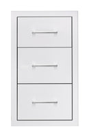 TrueFlame 17" Triple Drawer, Default Title, Stainless Steel, 