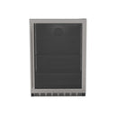 TrueFlame 5.1 Cu. Outdoor Rated Fridge With Glass Door, Right to Left Opening, Stainless Steel, 