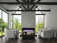 Amantii 70" 3 Sided Glass Electric Fireplace Built-in Only