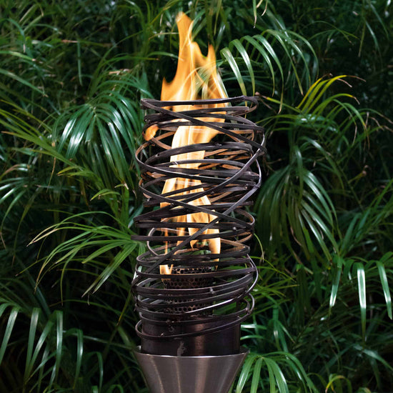 The Outdoor Plus Cyclone Fire Torch - Stainless Steel