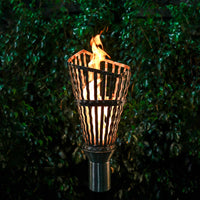 The Outdoor Plus Roman Torch - Stainless Steel, Original TOP Torch Base, Liquid Propane, Roman, Stainless Steel, Outdoor
