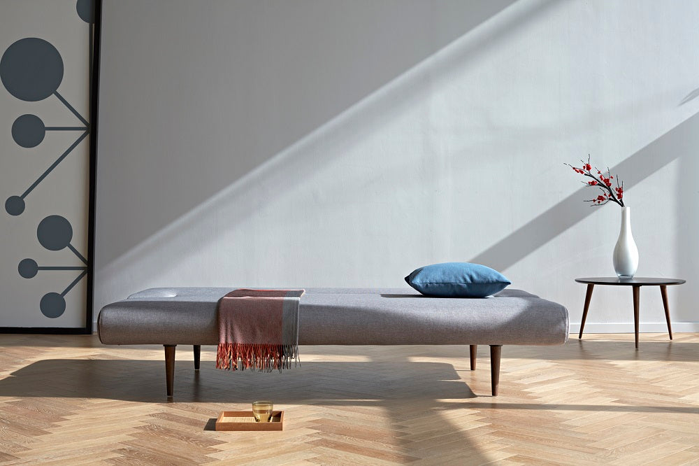 Innovation Living Unfurl Sofa in Dark Wood Legs