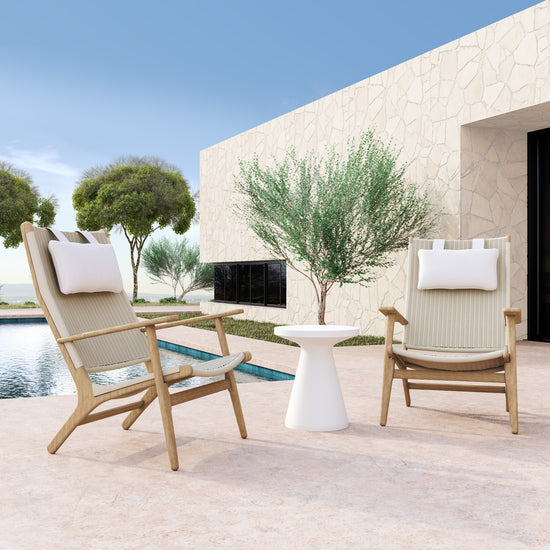 Sunset West Coastal Teak Cushionless Highback Chair