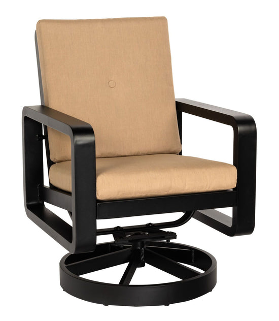Woodard Vale Swivel Rocking Dining Armchair