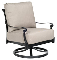 Woodard Wiltshire Swivel Lounge Chair, Aged Teak, No Cushion, Grade A Fabric, Lounge Chairs, Aluminum, Curved, 4 Legs, Outdoor