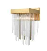 ZEEV Lighting Waterfall Collection Wall Sconce, Lighting, Brass, Indoor