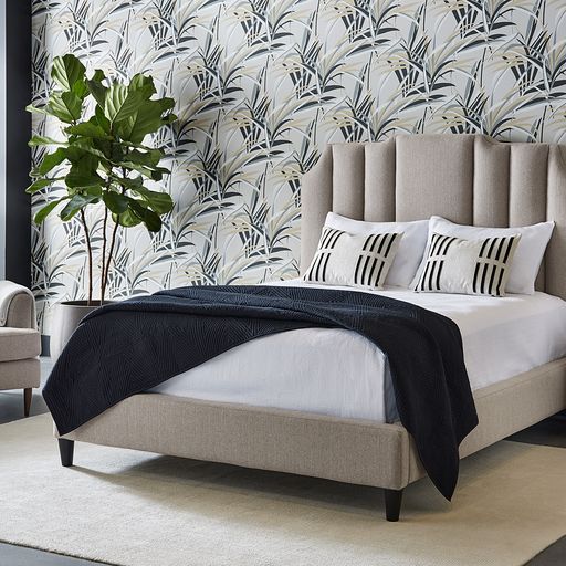 Sunpan Reyes Bed Liv Dove Queen / King