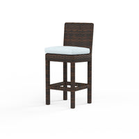 Sunset West Montecito Wicker Counter Stool with Cushion