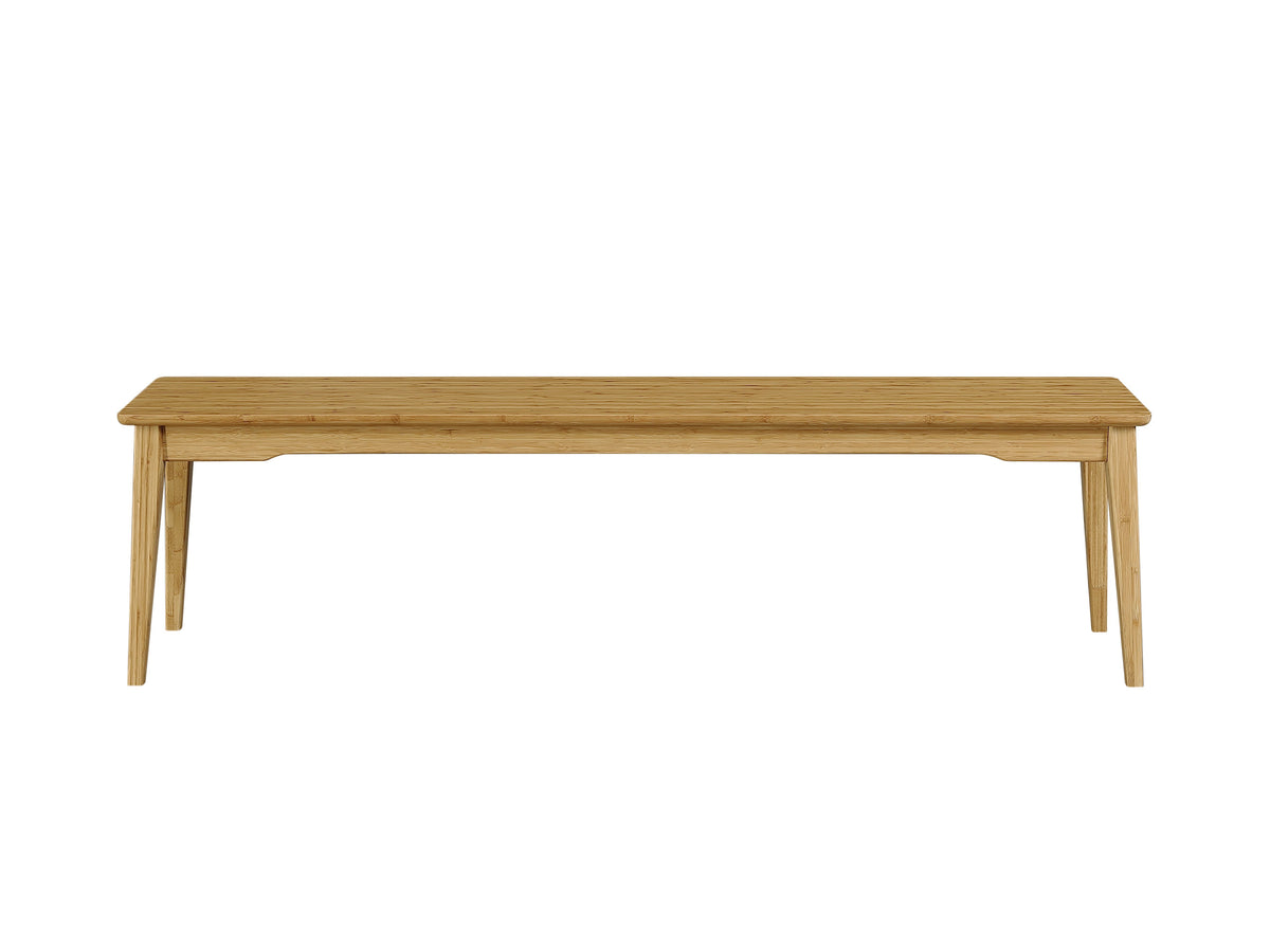 Greenington Currant Long Bench, Caramelized / Black Walnut