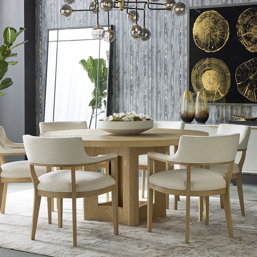 Sunpan Elma Dining Table 60'' in Ash Grey / Natural